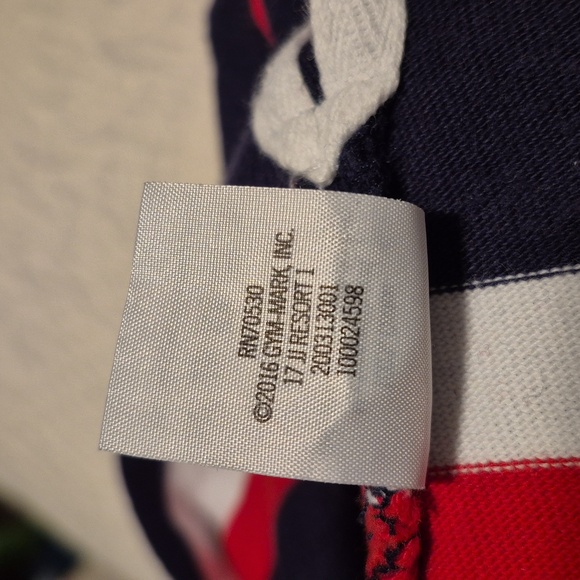 Janie and Jack boys 18 - 24 months blue, red, white long sleeve polo shirt VGUC - Picture 5 of 5